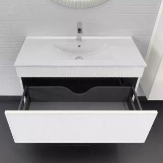 Тумба с раковиной Comforty Мадрид  00-00017864 100 см Белый матовый